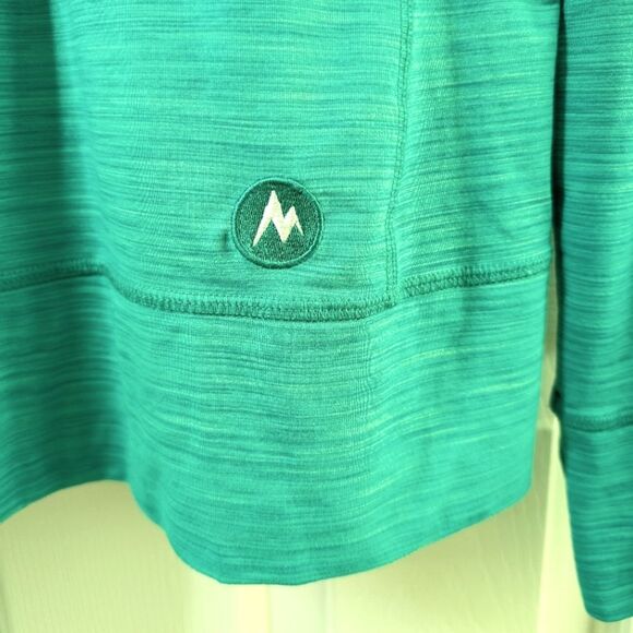 Marmot Full Zip Light Weight Athletic Jacket Heather Green Medium - Picture 7 of 12